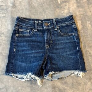 American Eagle Outfitters Indigo Frayed Jean Shorts

#1330